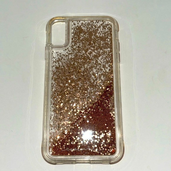 iPhone 10 XR case by Casemate gold glitter - Picture 1 of 4